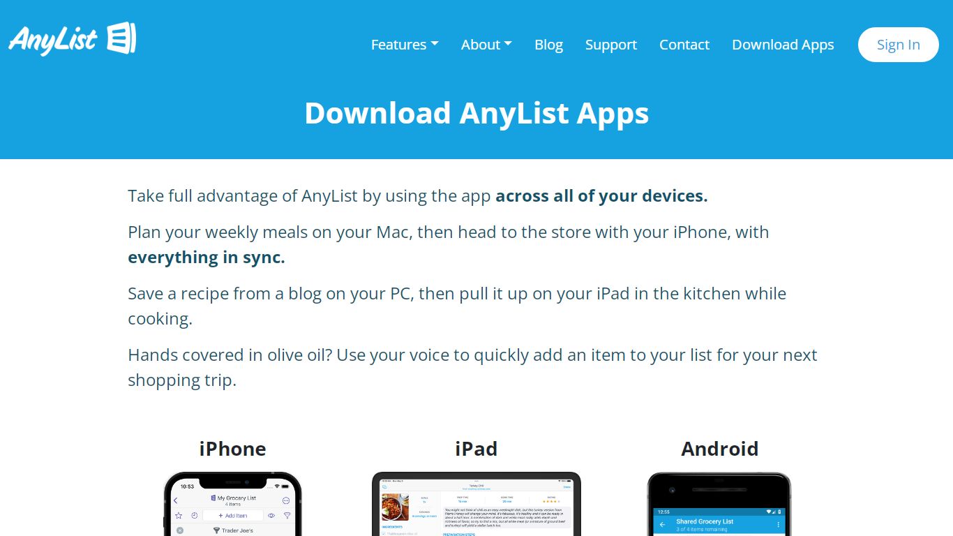 AnyList - Download Apps